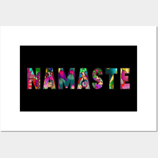 Namaste in colour Wall Art by My Tiny Apartment